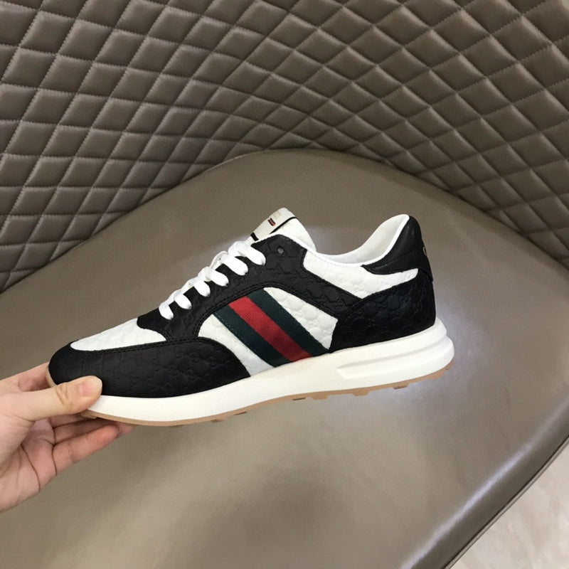 Gucci sneakers detailed view showing premium designer craftsmanship