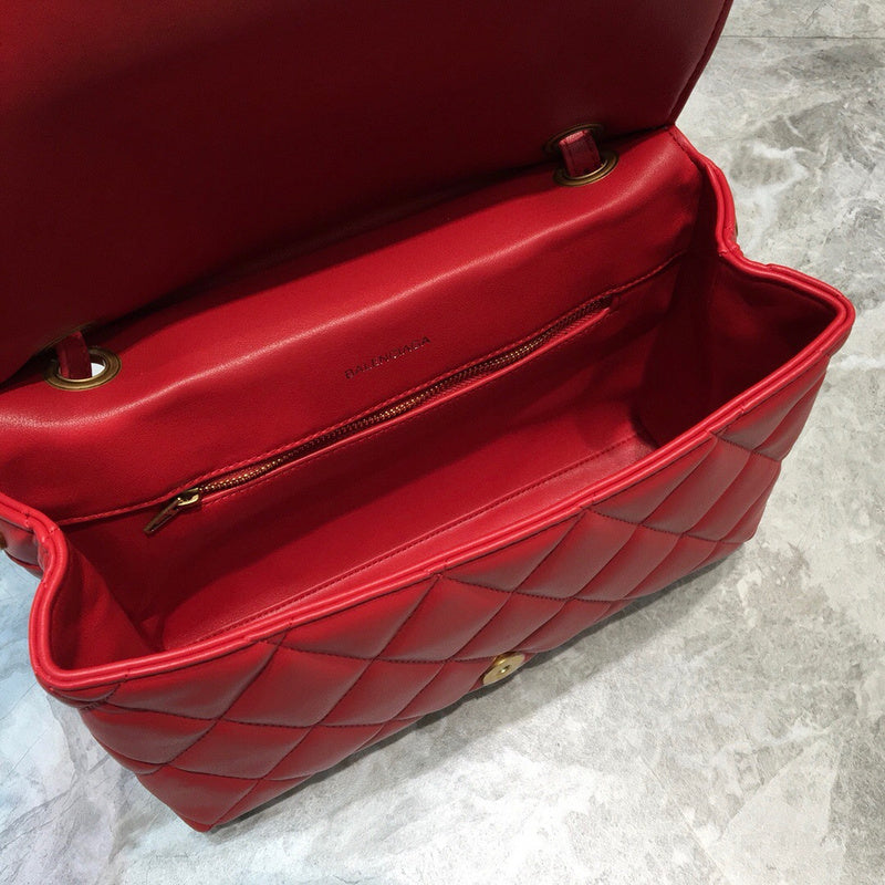 Structured Faux Leather Handbag - Modern Structured Build | Women's Fashion Handbag #789 - alternate angle view (image 8) of designer-inspired handbag