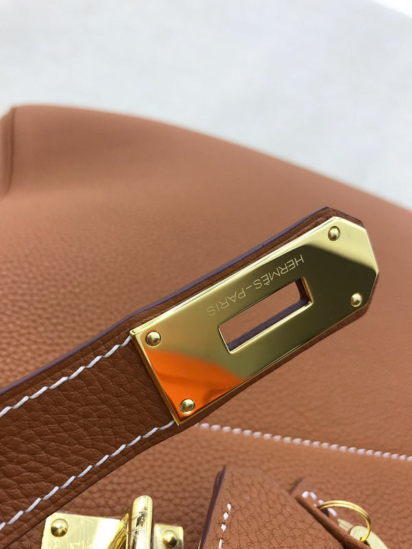 Considered bag shown from front angle