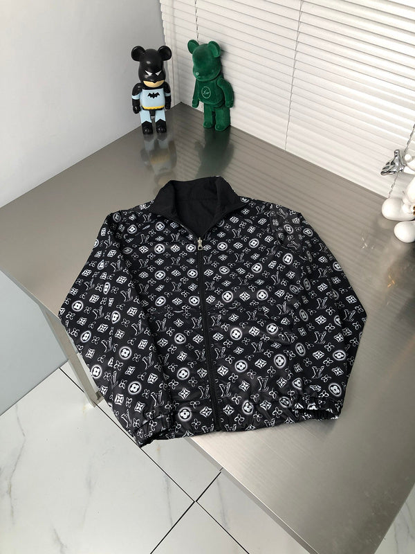 Side profile of Louis Vuitton luxury clothing with tailored silhouette