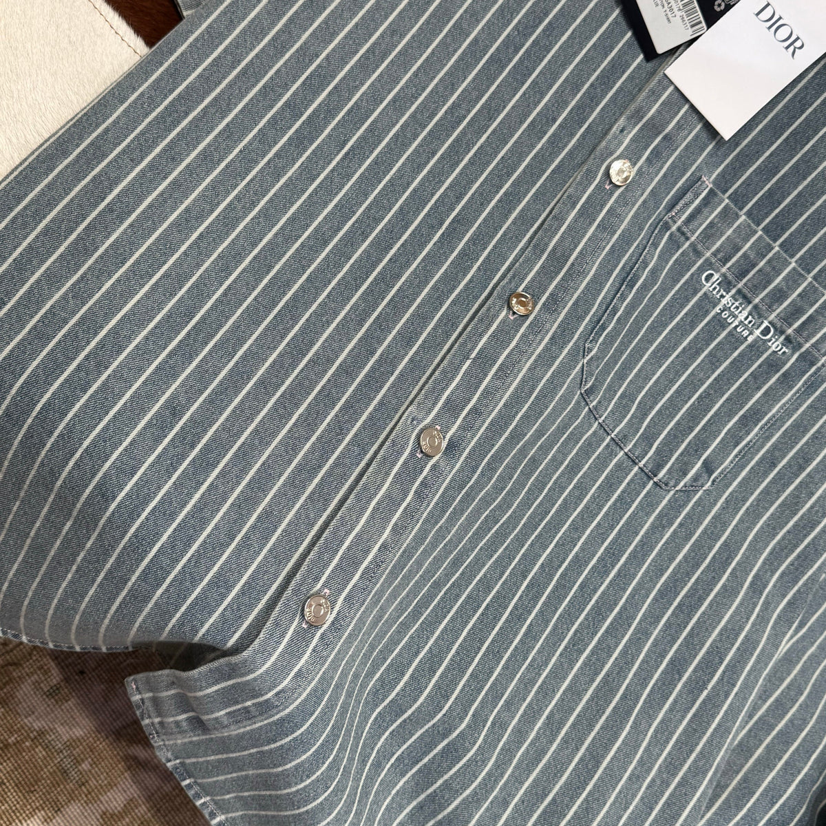 Christian Dior Denim Shirt – luxury designer piece at Bellvora