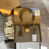 Front view of premium modern women's handbag – women's statement bag