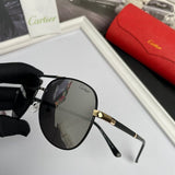 Close-up detail view of Cartier unisex sunglasses