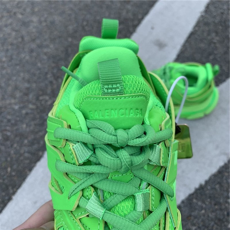 Balenciaga Red Low-Top Sneakers - Angled View
