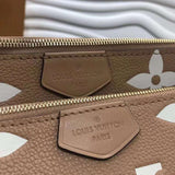 Back view of modern signature women's handbag – women's premium purse