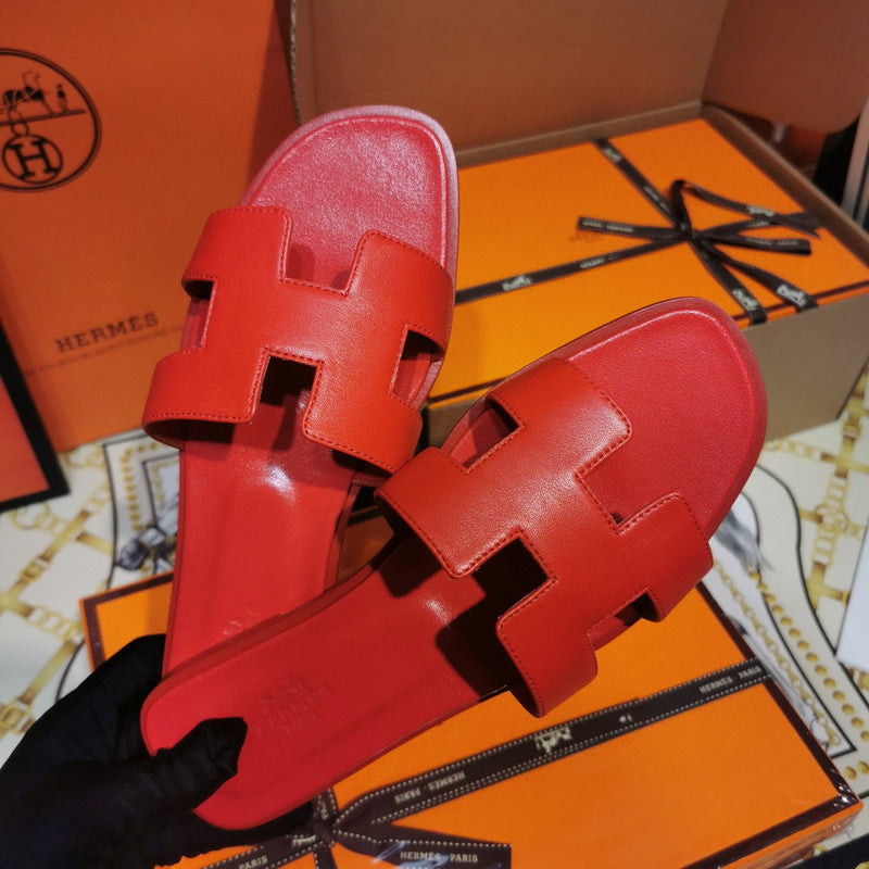 Hermès Beige Espadrille Wedge Sandals - Angled View