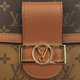 Top view of modern signature women's handbag – women's designer-style accessory