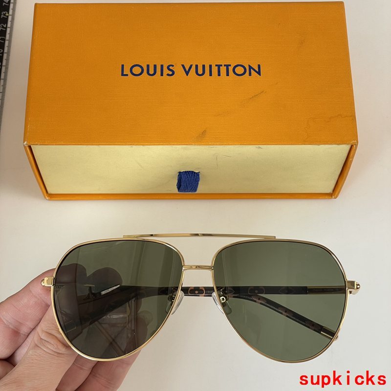 Front view of Louis Vuitton unisex sunglasses