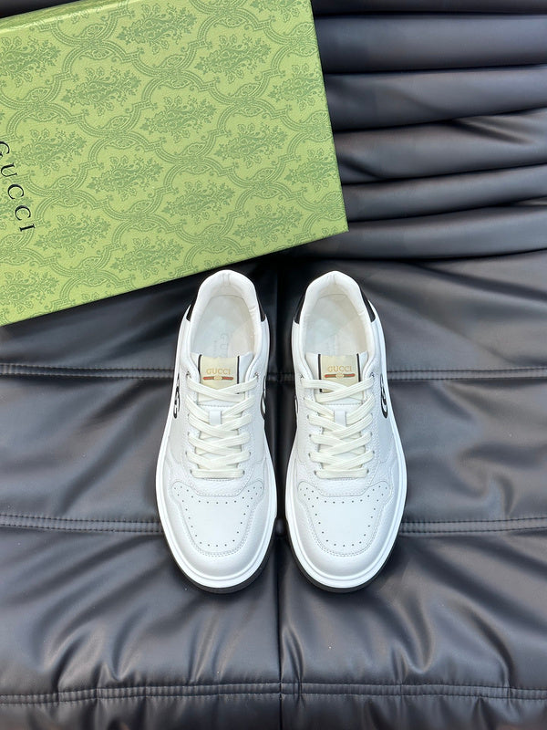 Gucci sneakers detailed view showing premium designer craftsmanship