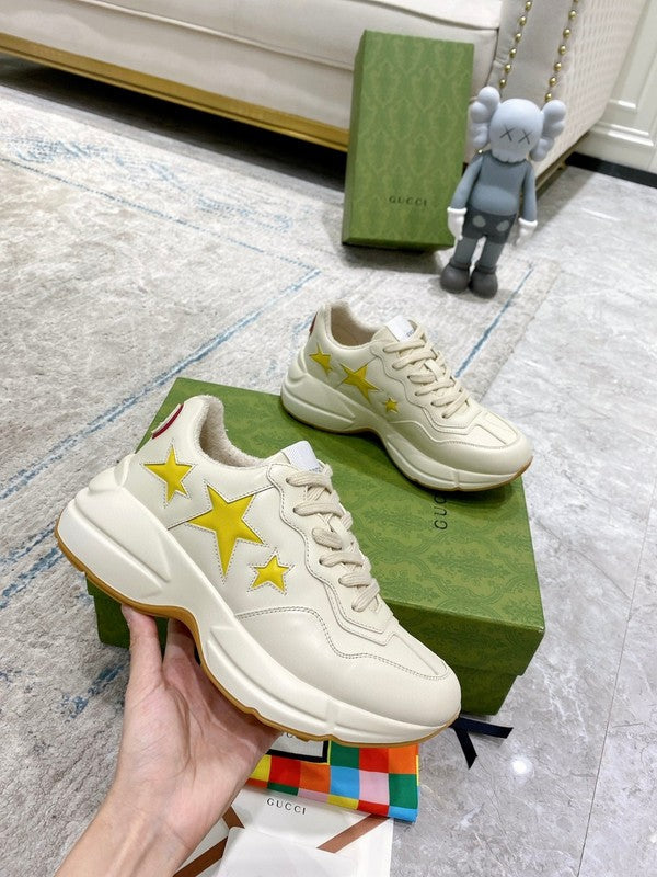 Gucci fresh white-and-black luxury sneakers view 6 streetwear statement look