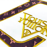 Flat lay presentation of Louis Vuitton cotton t-shirt with relaxed-fit cut