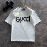 Back view of Gucci luxury clothing with monogram-inspired silhouette