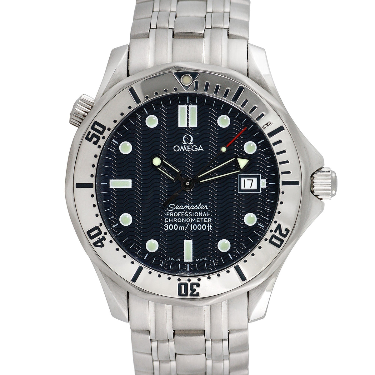 Side view of Omega men's watch