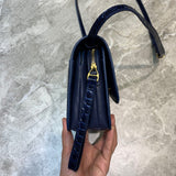 Classic Premium PU Leather Handbag - Polished Finish | Women's Fashion Handbag #709 - back view (image 4) of designer-inspired handbag