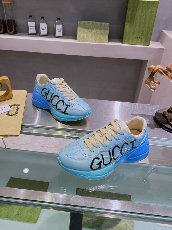 Gucci neutral cream luxury sneakers view 5 streetwear statement look