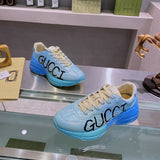 Gucci neutral cream luxury sneakers view 5 streetwear statement look