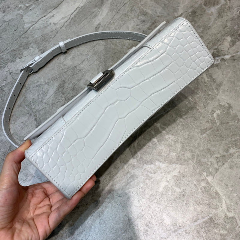 Structured Faux Leather Handbag - Smooth Faux-Leather Exterior | Women's Luxury Handbag #621 - interior view (image 6) of designer-inspired handbag