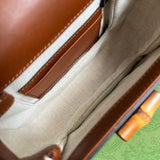 Side view of fluid structured handbag