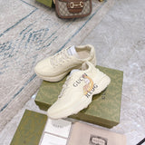 Gucci stone beige luxury sneakers view 6 chunky sole construction