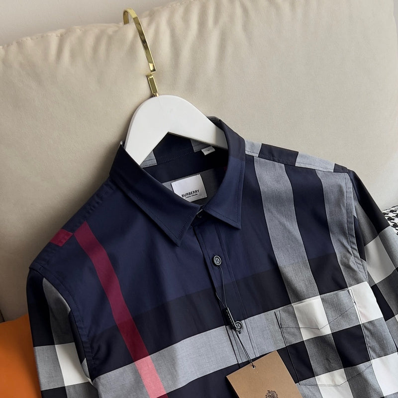 Burberry clothing close-up — premium authentic designer style