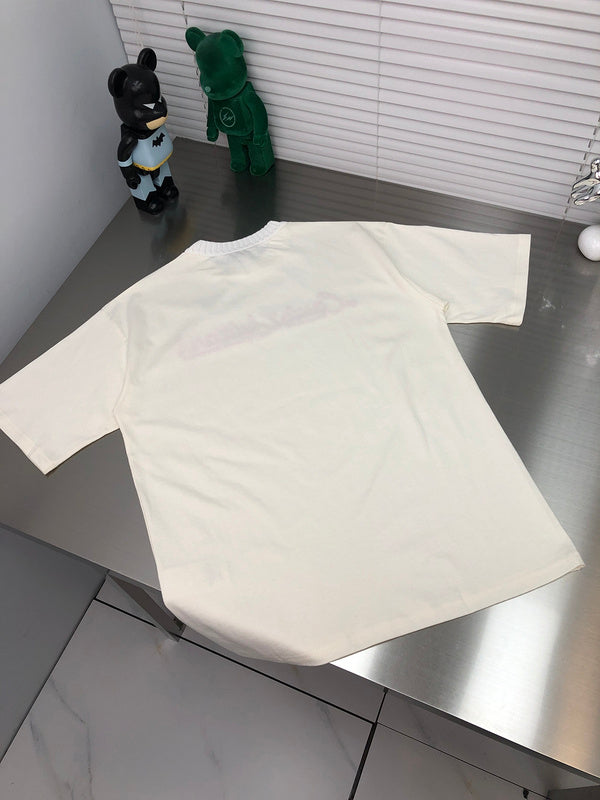 Front view of Louis Vuitton cotton t-shirt with label-forward styling
