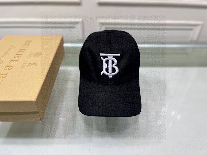 Close-up detail view of Burberry unisex cap