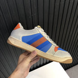 Gucci neutral cream luxury sneakers view 10 breathable knit upper
