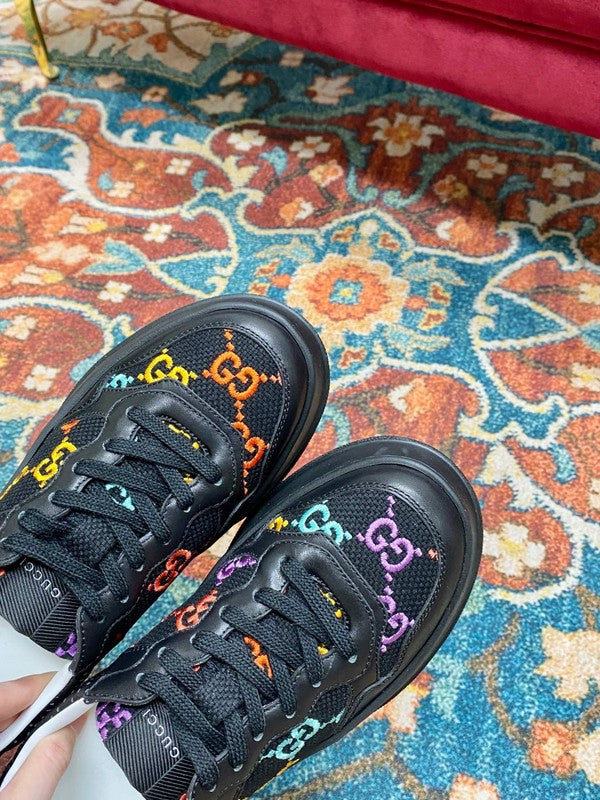 Gucci all-black luxury sneakers view 7 low-top design