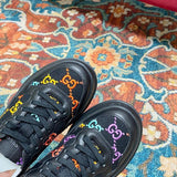 Gucci all-black luxury sneakers view 7 low-top design