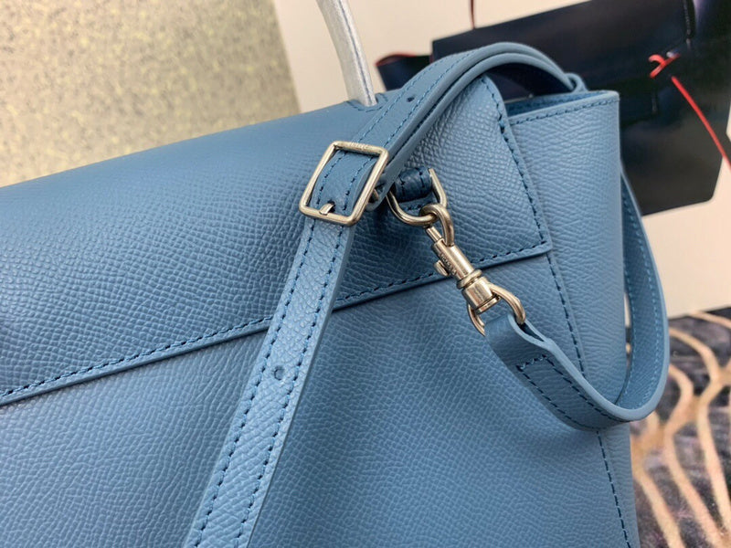 Front view of classic refined women's handbag – women's designer-style accessory