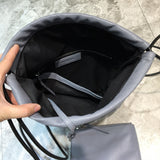 Sleek Faux Leather Handbag - Premium Craftsmanship Detailing | Women's Everyday Carry Handbag #229 - back view (image 4) of designer-inspired handbag
