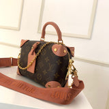 Interior view of refined structured women's handbag – women's statement bag