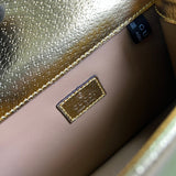 Top view of structured premium women's handbag – women's luxury handbag