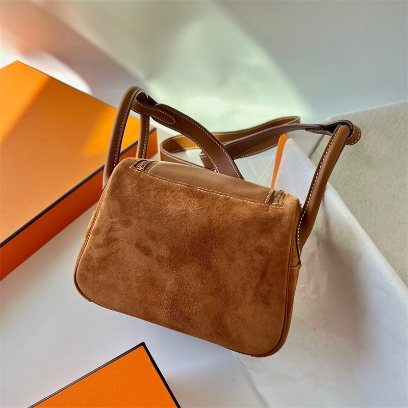 Poised bag shown from front angle