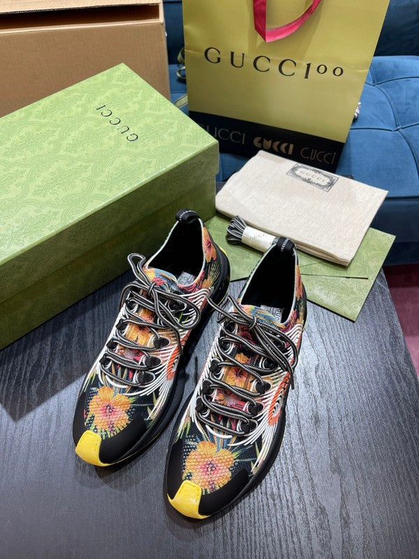 Gucci bold contrast luxury sneakers view 8 streetwear statement look