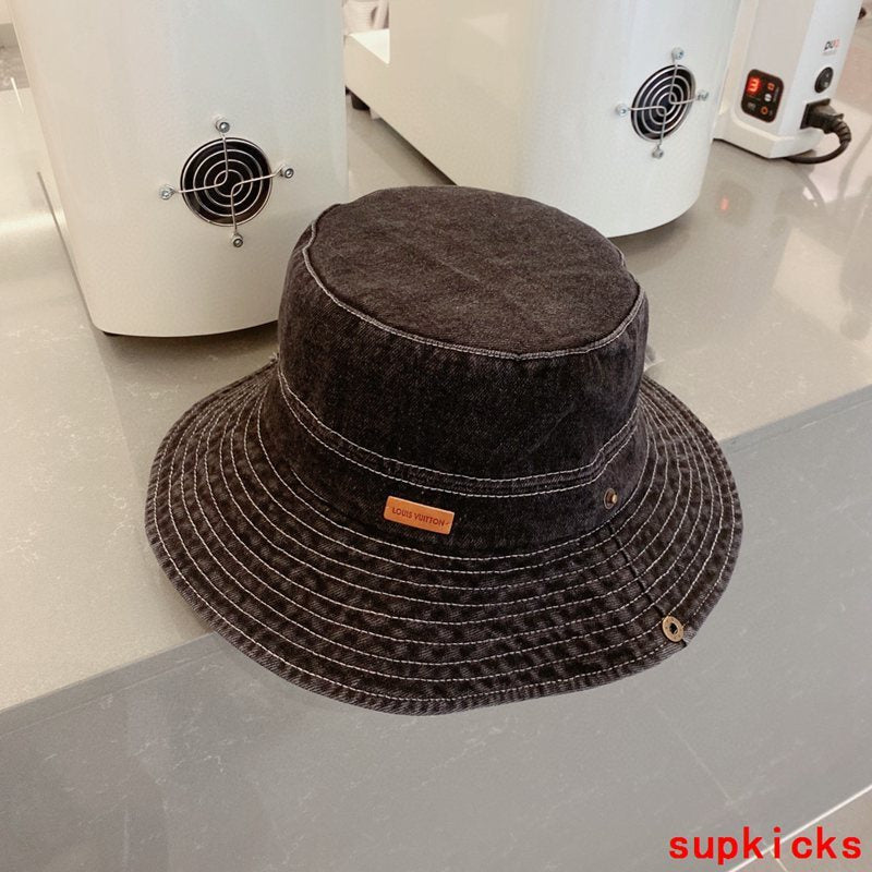 Close-up detail view of Louis Vuitton unisex cap