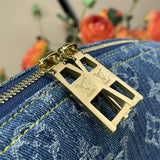  crossbody bag close-up of hardware and finish
