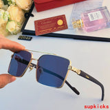 Close-up detail view of Cartier unisex sunglasses