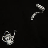 Full styled look of Louis Vuitton luxury clothing with signature branding