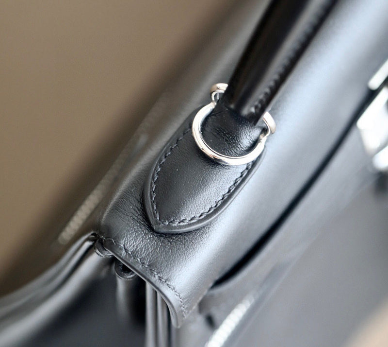 Close-up detail of sophisticated bag design