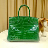 Close-up detail of classic bag design