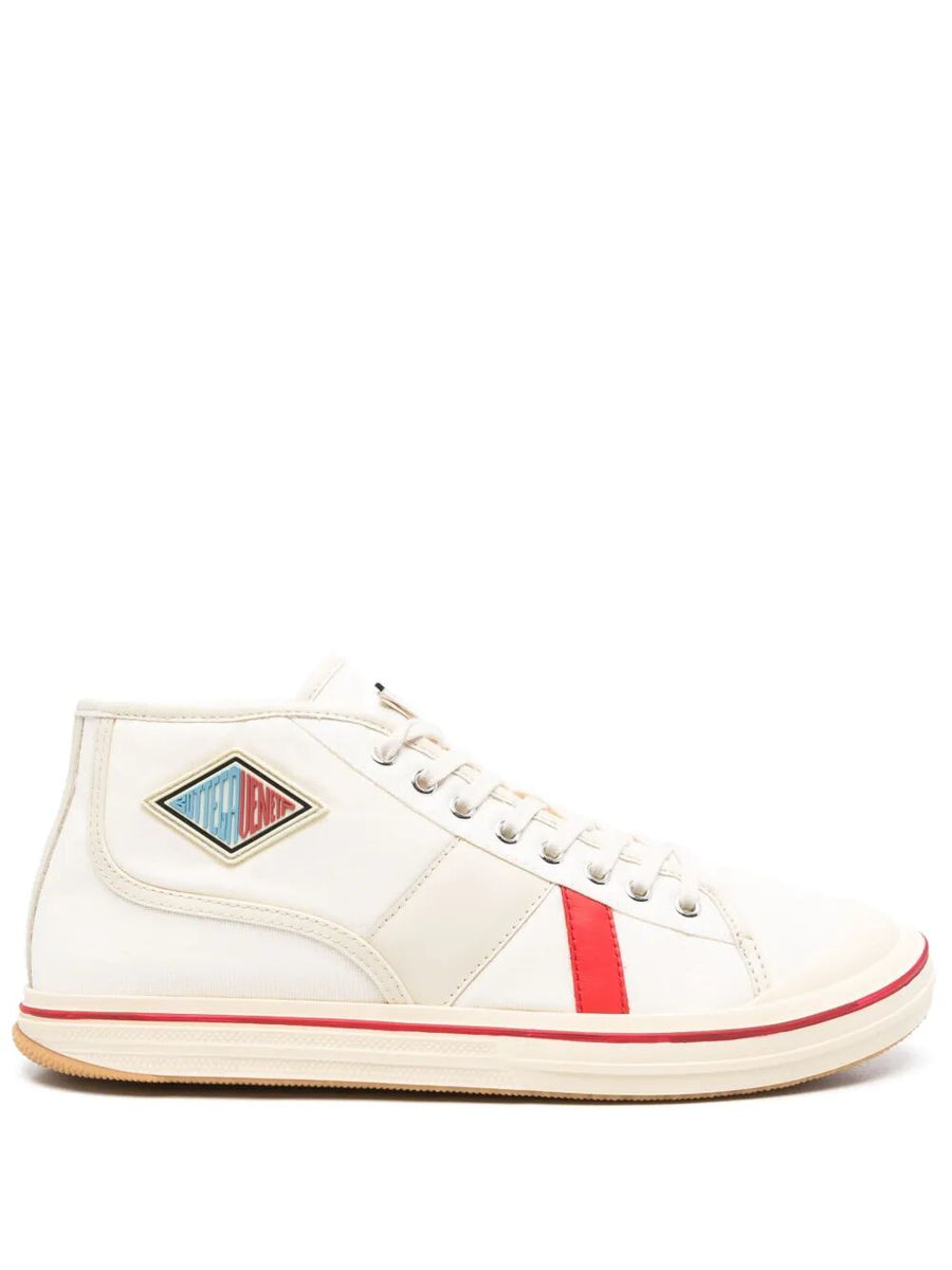 Bottega Veneta Shoes - Bottega Veneta Men Eliot Mid-Top Canvas Sneakers Premium Designer Casual Shoes