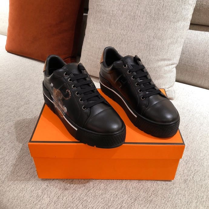 Hermes shoes Style 393 - logo and branding close-up