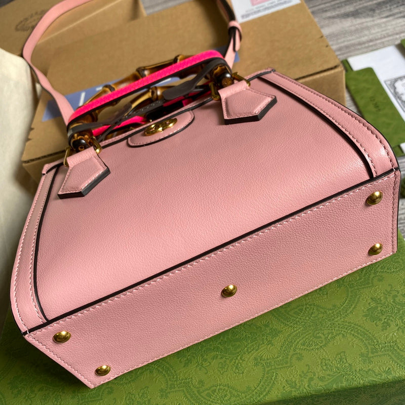 Top view of premium classic women's handbag – women's statement bag