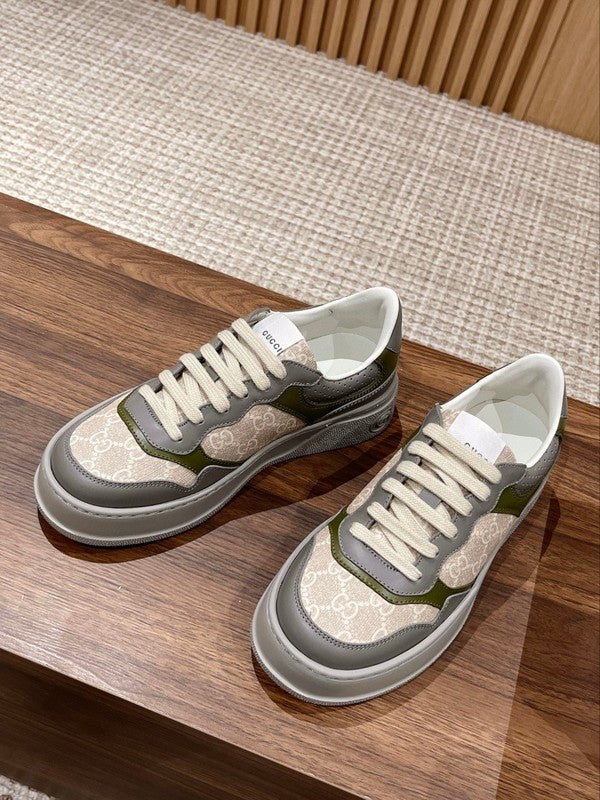 Gucci two-tone luxury sneakers view 9 minimalist modern build