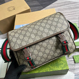 Back view of structured signature women's handbag – women's premium purse