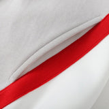 Close-up detail shot of Louis Vuitton luxury clothing with relaxed-fit cut