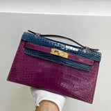Side view of smart structured handbag