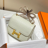 Polished bag shown from front angle