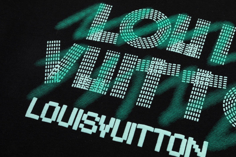 Flat lay presentation of Louis Vuitton cotton t-shirt with contemporary cut